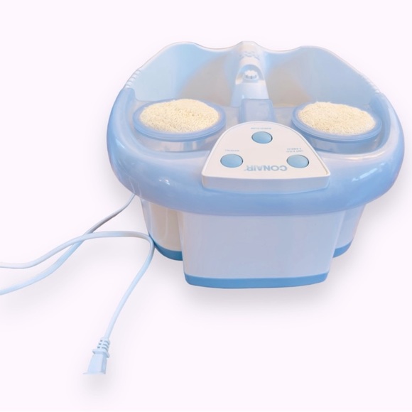 CONAIR Hydrotherapy Waterfall Foot Spa Heat Bubbles LED LIGHTS Pedicure Massage - Picture 7 of 12